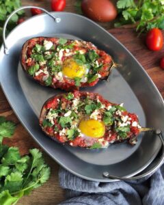 Aubergines rôties façon Shakshuka