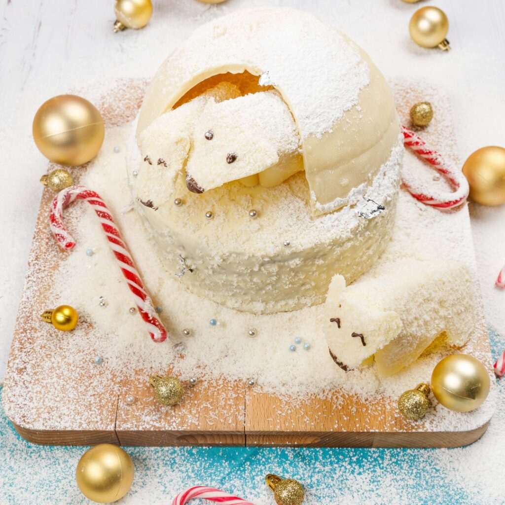 Bolo iglu de coco