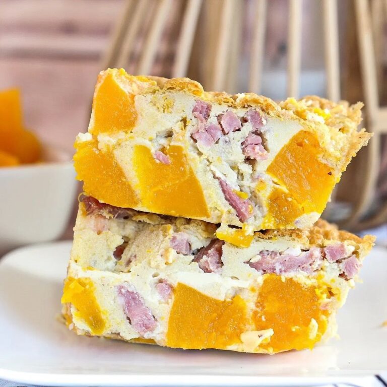 Clafoutis bacon et butternut Clafoutis bacon et butternut
