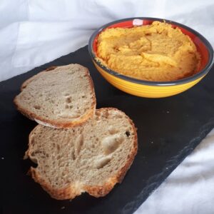 Homous carottes et lentilles corail