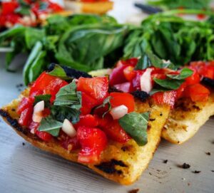 Bruschetta maison à l’italienne Bruschetta maison à l’italienne