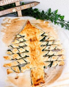 Sapin de Noël saumon et épinards