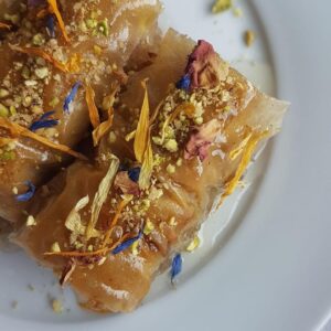 Baklava rolls aux fruits secs