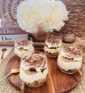 Verrines de tiramisu au Nutella et Oreo