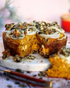 Gâteau de potiron aux graines de tournesol