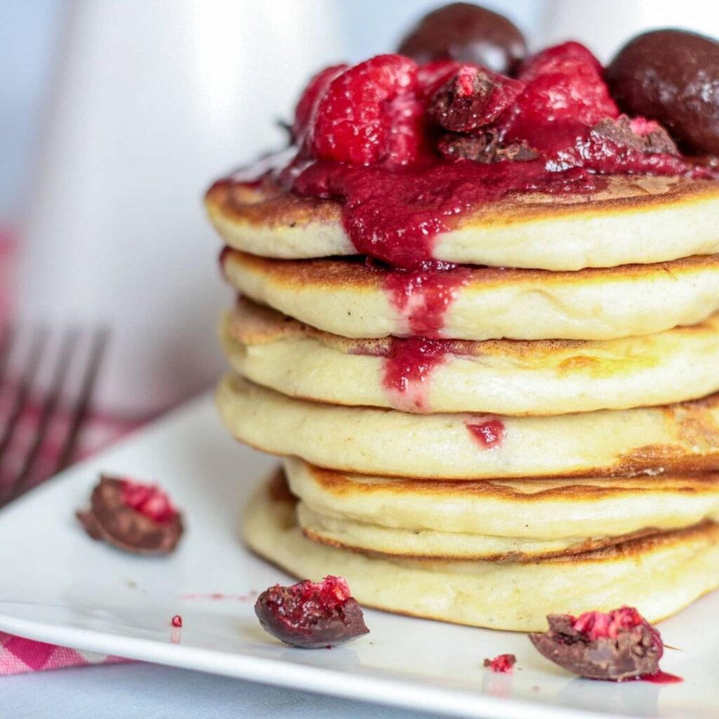 Pancake coco & framboises