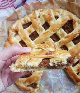Tarte express compote de pommes / spéculoos
