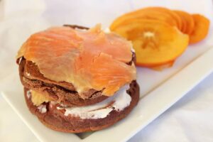 Pink pancakes au saumon