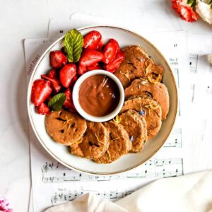 Pancakes au porridge chia et cacahuètes