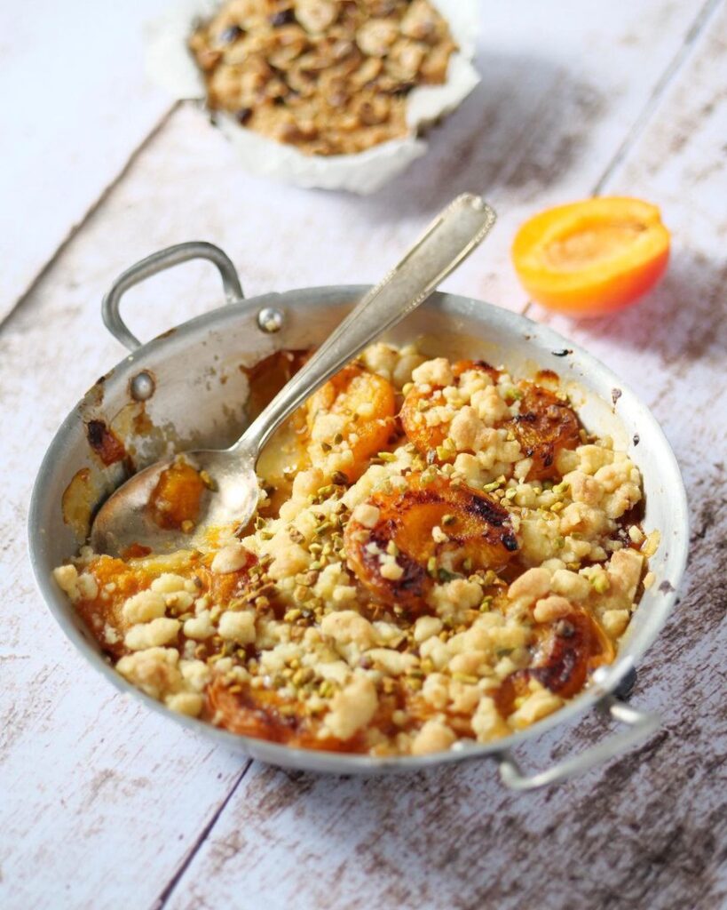 Crumble amandes-pistaches