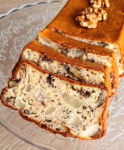 Cake poire et roquefort