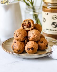 Hazelnut cookie dough ball