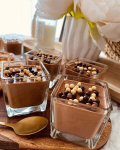 Mousse au chocolat et orange au robot