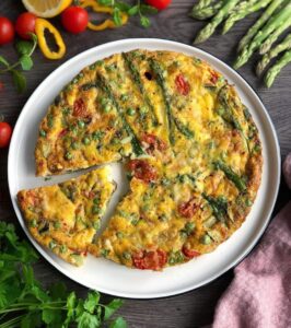 Frittata légumes et mozzarella