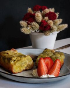 Gratin à la rhubarbe