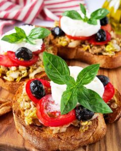 Bruschetta tomate mozzarella
