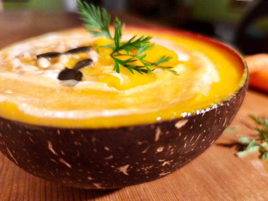 Velouté de courge butternut, & carottes