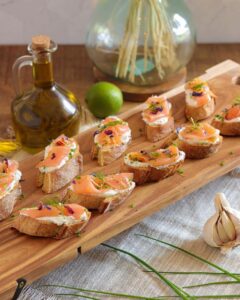 Toast ricotta saumon