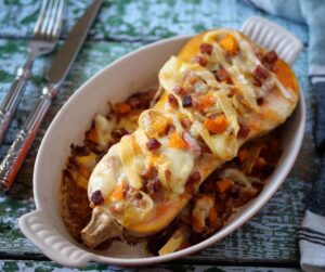 Courge farcie-lardon