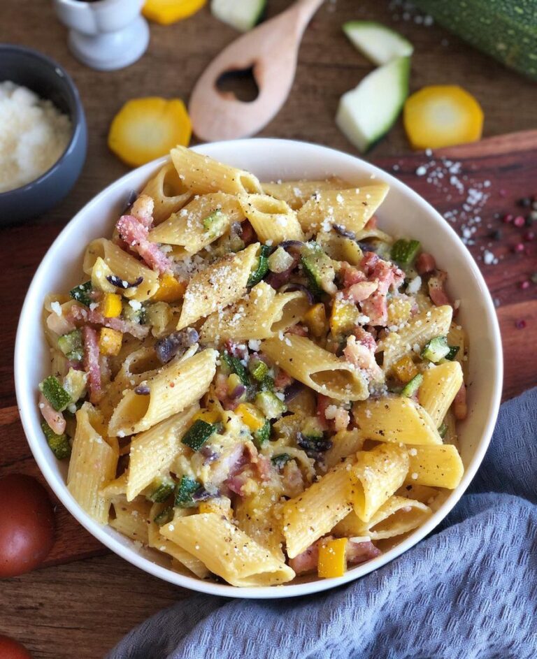 Carbonara aux courgettes