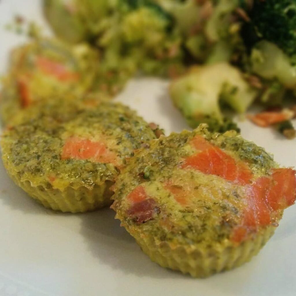 Flan pesto et saumon