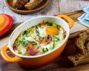 Oeufs cocottes au bacon Oeufs cocottes au bacon