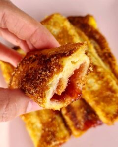 Brioche perdue à la fraise