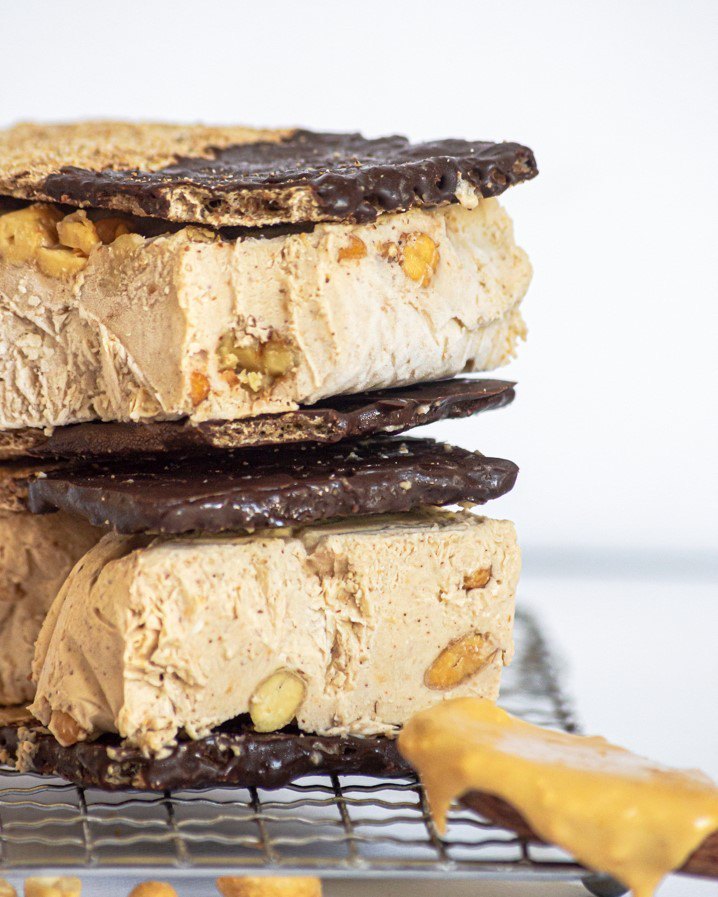 Crunch Peanut Butter IceCream Sandwich