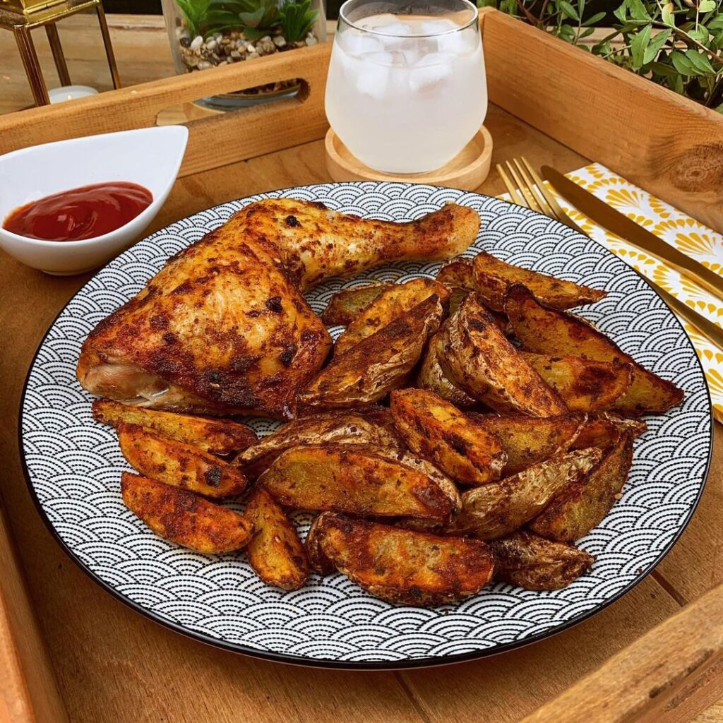 Cuisse de poulet et potatoes maison