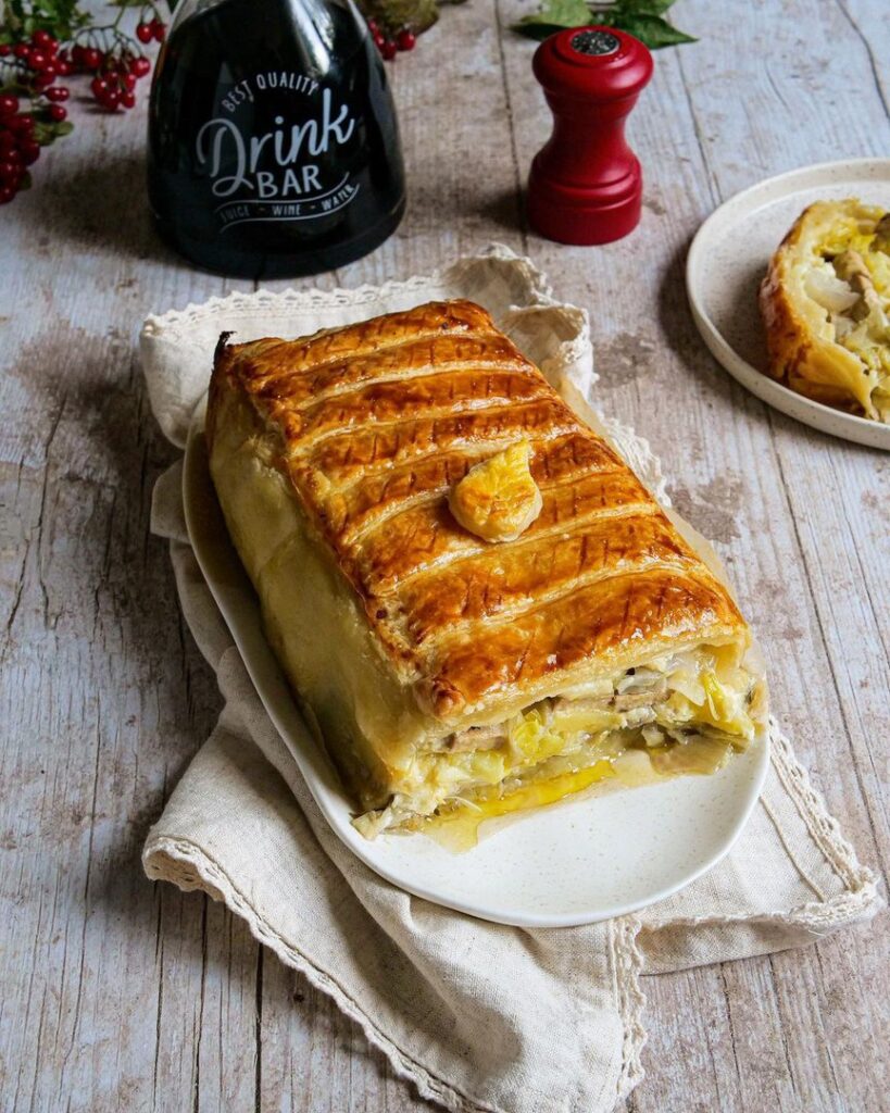 Tourte aux poireaux et tofu fumé