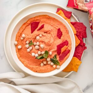 Houmous pois chiche et poivron rouge