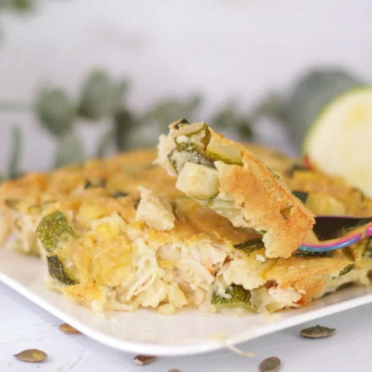 Clafoutis individuel courgettes, poulet & curry Clafoutis individuel courgettes, poulet & curry