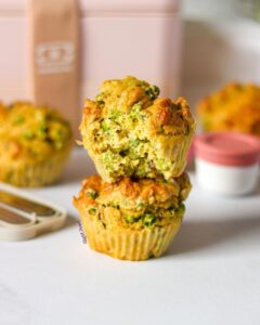 Muffins petits pois et fromage frais