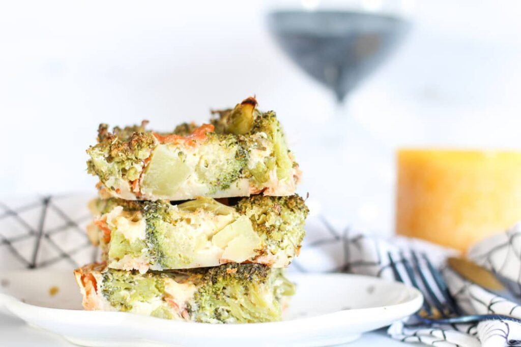 Clafouti brocoli et saumon
