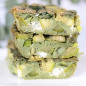 Clafoutis courgettes & feta