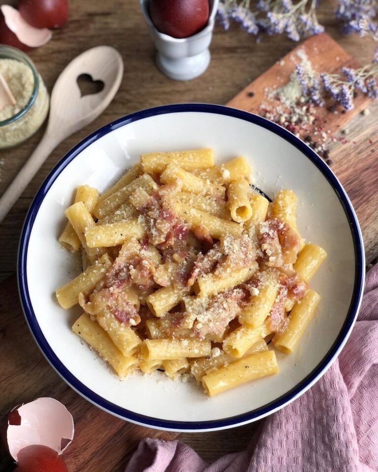 Pâtes carbonara sans crème