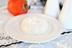 Pudding coco et kaki