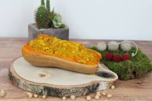 Butternut farcie au curry