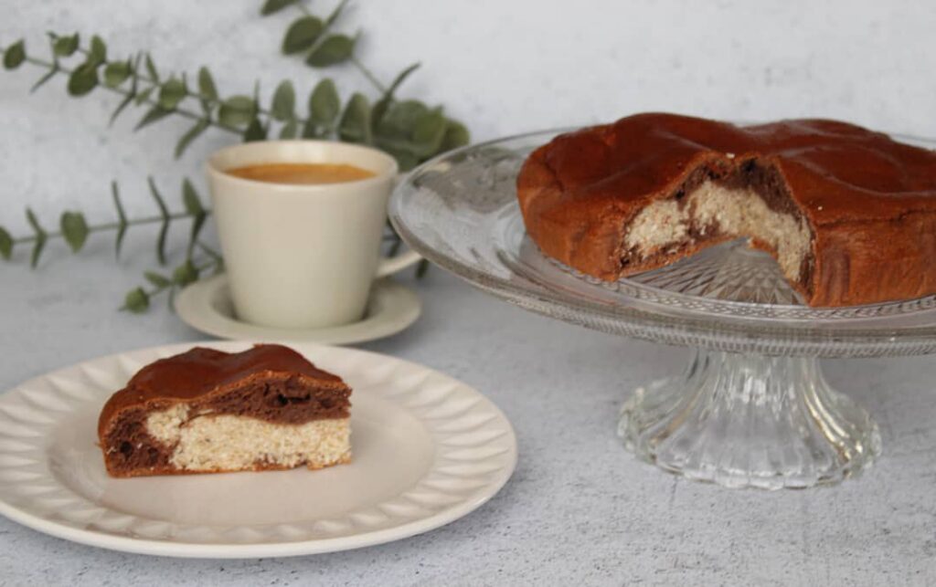 Gâteau chocolat coeur coco