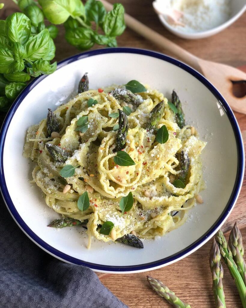 Pâtes au pesto d&rsquo;asperges