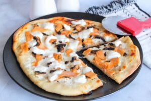 Pizza au saumon