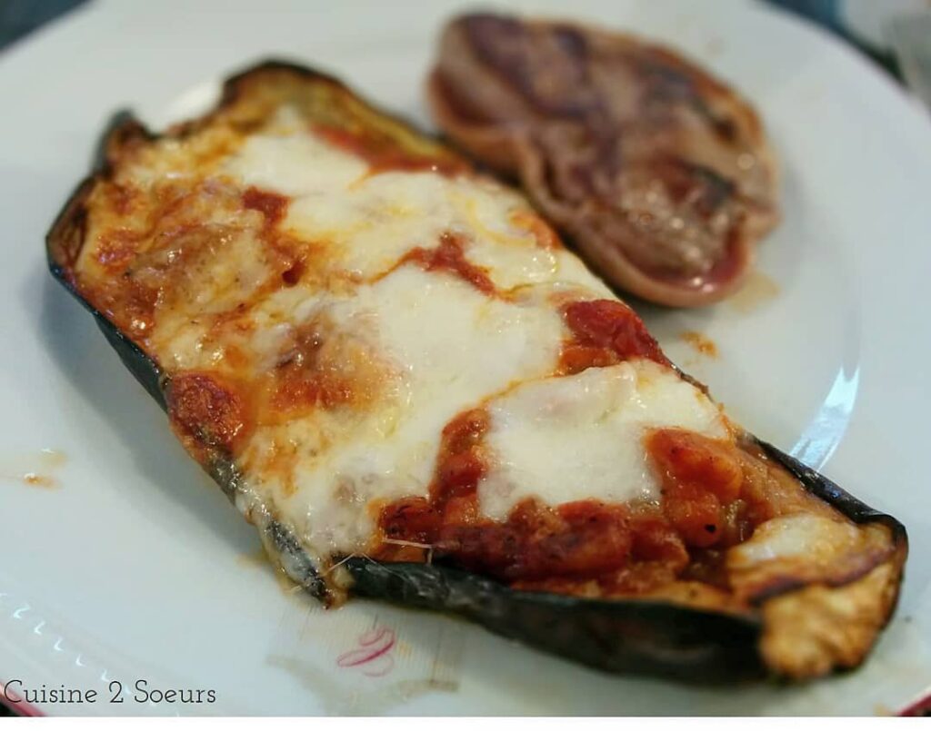 Aubergine façon pizza