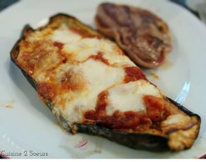 Aubergine façon pizza