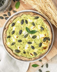 Quiche courgette,chèvre et basilic Quiche courgette,chèvre et basilic