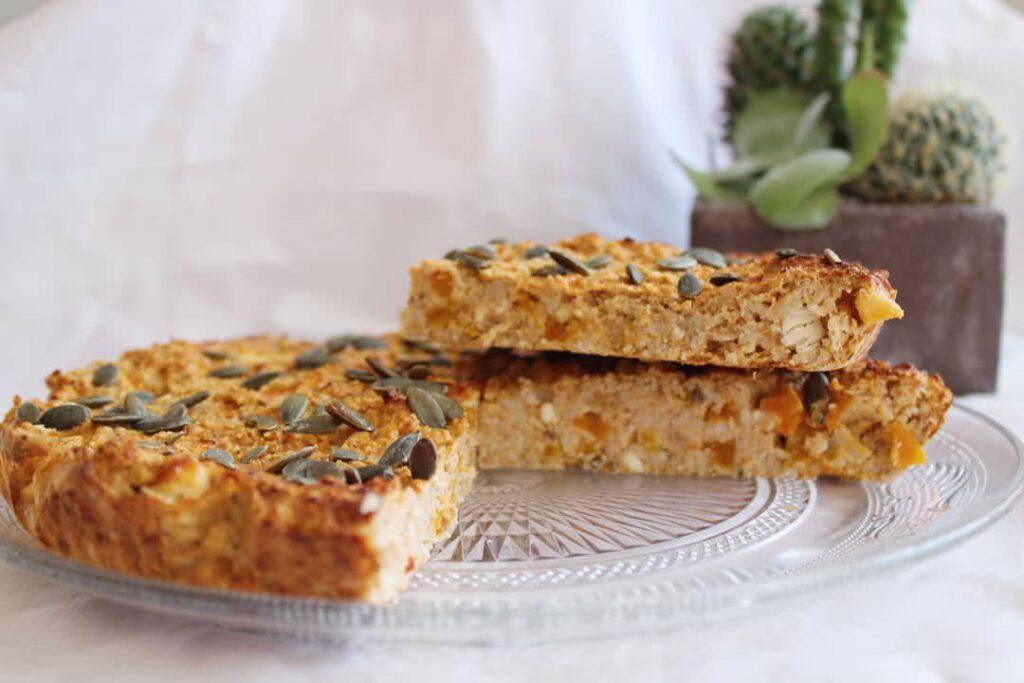 Tarte à l&rsquo;avoine, potiron et feta