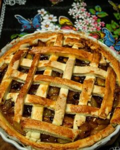 Tarte aux pommes et noisettes