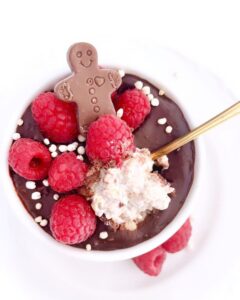 Porridge lait d&rsquo;amande et chocolat noir