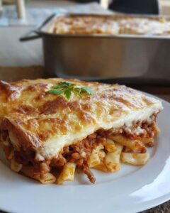 Gratin de pâtes à la grecque