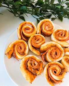 Pizza rolls jambon et pesto