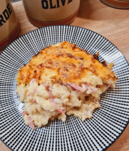 Gratin chou-fleur & jambon